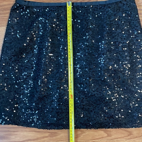 NWT J. Crew Black Sequin Miniskirt For Holiday Christmas New Years Eve Size 6 - Picture 7 of 10